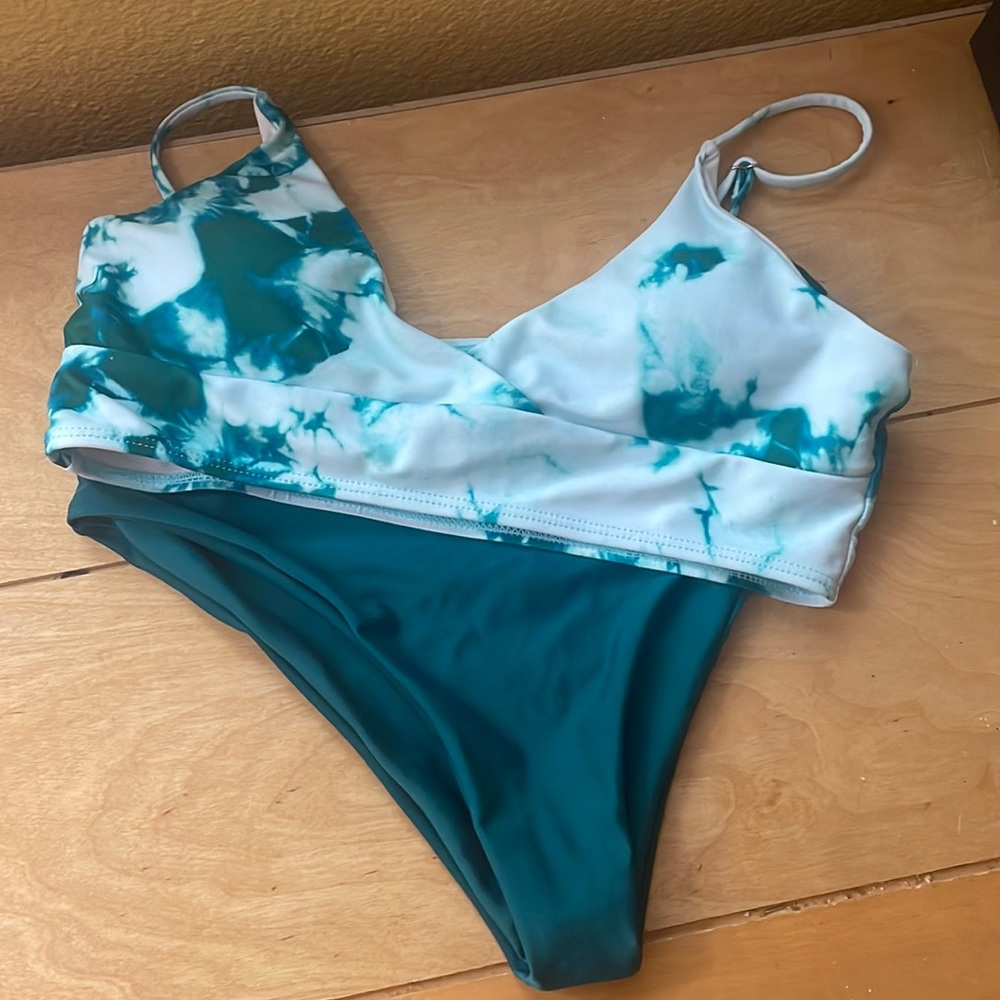 Shein Bikini Set, Size S, Teal